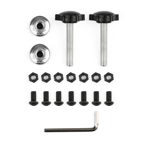 Kabel-Organizer zur Schreibtisch-Montage, verstellbar 29–53 cm | Korb, Führung, Halterung | schwarz | CWT-O3