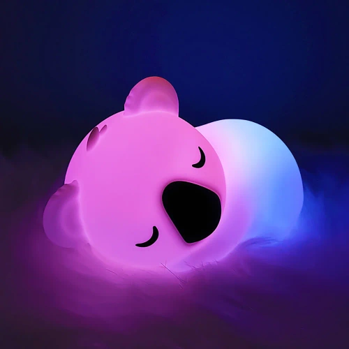 Silikon LED Koala Nachtlicht | Tragbare Kinderlampe 9 Lichtfarben | JL-708