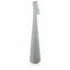 Tischlampe 33,5 cm | Kabellose Nachttischlampe mit eingebautem Akku | Lampe mit Touch-Steuerung | HMS-355-GREY