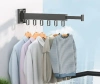 Klappbarer Kleiderständer | Faltbarer Wäscheständer | Wandhakenleiste | LYJ-S30-GREY