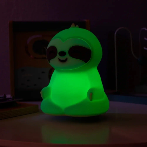 LED Silikon Nachtlicht Faultier | Tragbare Kinderlampe 9 Lichtfarben | JL-243