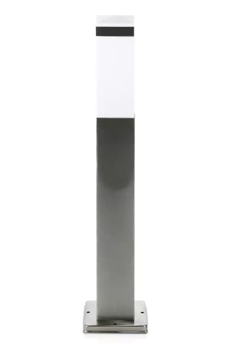 Gartenstandlampe, quadratischer Pfosten für E27-Glühlampe | 230V Stromversorgung, Edelstahl | Inox, 65cm | LLF-65CM