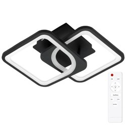 LED-Deckenleuchte | moderne Ausführung, Farbtemperatur einstellbar, Fernbedienung | RLS-C32W-B