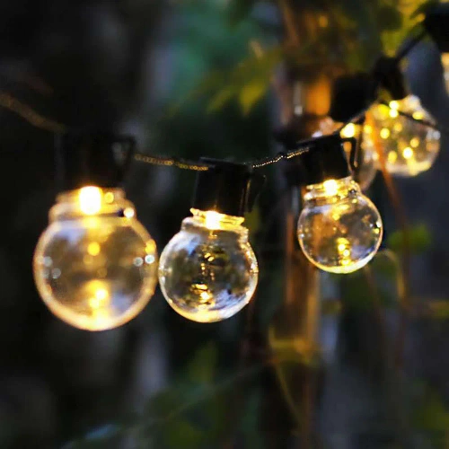 Solar LED Lichterkette, Gartenlampe zum Einstechen | 10 LED-Lampen | 5 Meter | SDC-10LED-5M