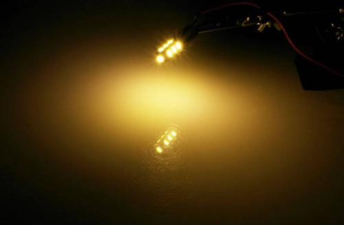 WW Auto LED Birne W5W T10 13 SMD 5050 Warmweiß