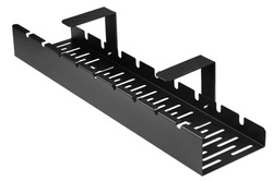 Kabel-Organizer für Schreibtischunterbau 50 cm | Korb, Führung, Halterung | Schwarz | CWT-O1