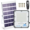 Set LED Fluter 50W + Solarpanel 6V/6W mit Fernbedienung | 1500 lm, 3000 mAh, IP66