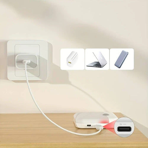 Möbelbeleuchtung mit Bewegungssensor | Kabellose Dämmerungssensorlampe | Magnetische Nachtlichtlampe mit integriertem Akku | C4765-WEISS