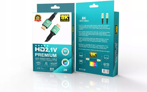 HDMI-Kabel 2.1 Ultra High Speed 8K 120Hz | 2 m | HD2.1V-8K-2M