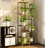 Holzblumenständer für Töpfe | Pflanzenständer | Blumenregal | NZ252-BAMBOO