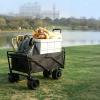 Faltbarer Reisewagen | Großer Transportwagen 100kg | Strandwagen 120L | CP01-80