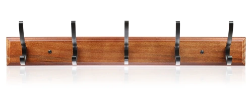 Holzkleiderständer | Wandgarderobe | Garderobenhaken mit 10 Haken | HG-50CM-WOOD