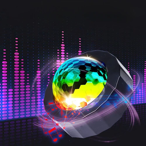 Mini-Disco-Kugel | Kabellos | USB | Für das Auto und Zuhause 