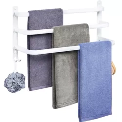 Handtuchhalter | Wandmontage, 50 cm, 3-stufig | weiß | MJR-50CM-3-WHITE