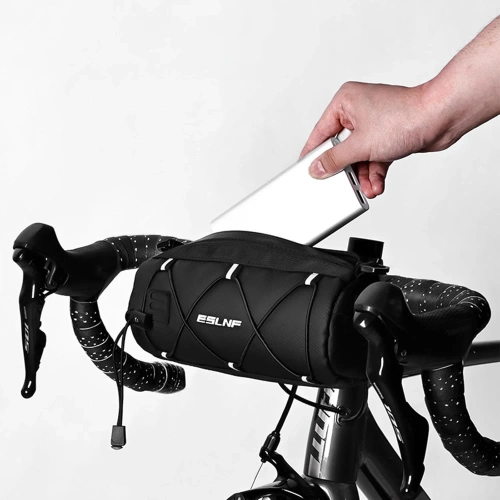 Wasserdichte Fahrradtasche für den Lenker 1,5L | Geräumige Tasche mit Schultergurt | ESLNF246-1