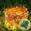 Solar-Girlande, Gartenleuchte zum Einstechen | 200 LED-Lampen, 20m | warmweiß | FLD-200LED-WW