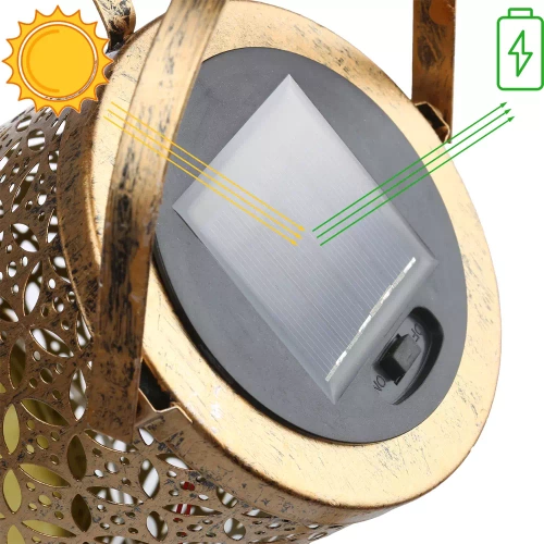 Solar-Gartenlampe LED Gießkanne | 95 cm, 600 mAh | FLD-17-W