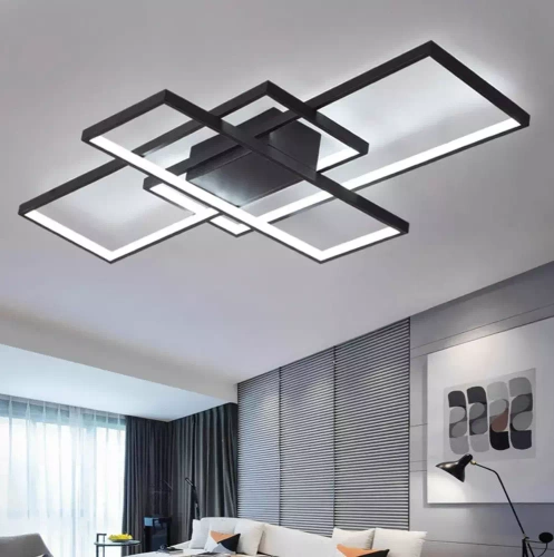 Moderne Deckenleuchte | LED-Deckenleuchte | Schwarz | XL-016-82W-B