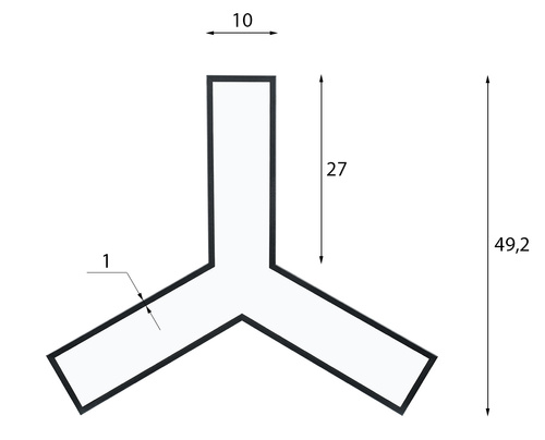 30W Y-förmige LED Pendelleuchte | Moderne 4000K Deckenleuchte mit Höhenverstellung LPL-001