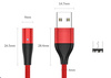 3-in-1 1M | Magnetisches 5A-Kabel für schnelles Laden und Datentransfer | 3 Anschlüsse | AM60