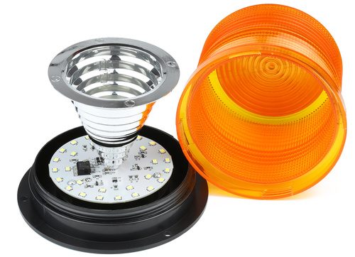 LED Warnleuchte mit Magnetmontage | Blitzleuchte | Stroboskoplicht, Drehlicht | LED-033