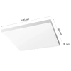LED-Deckenpanel | Aufputz-Plafond 60x60cm | 60W, 5760lm | Weiss