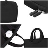 Neopren-Laptoptasche 15,6" mit Griffen, zwei Seitentaschen, schwarz, BR04