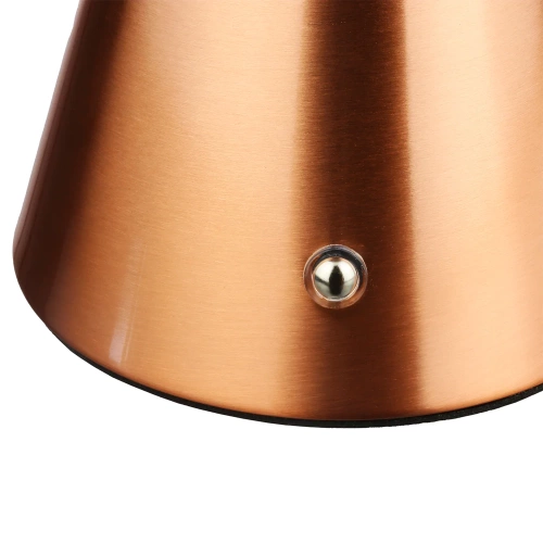 Tischlampe mit integriertem Akku | Nachtlicht mit drei Leuchtfarben | Stimmungsvolle Lampe für Hotel, Restaurant | HJA24-COPPER