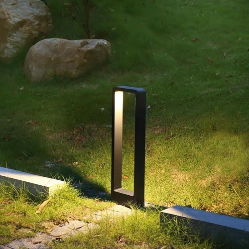 Moderne Stehleuchte für den Garten, LED-Säule | Aluminium 80cm, IP54, 10W=1200lm | LLM-80CM