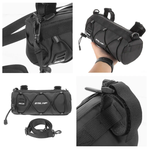 Wasserdichte Fahrradtasche für den Lenker 1,5L | Geräumige Tasche mit Schultergurt | ESLNF246-1