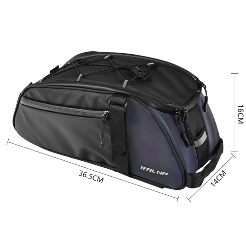 3in1 Fahrradtasche für den Kofferraum 8L | Wasserdichte Tasche mit Reflektoren | Geräumige Hinterradtasche für den Kofferraum | FGTB-02