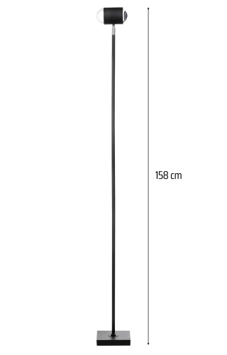 LED-Stimmungsleuchte stehend | Projektor Sonnenuntergang | Leuchte mit austauschbaren farbigen Einsätzen | schwarz | RB-C150-Black