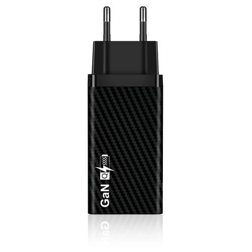 GaN | 65-W-Schnellladegerät mit USB- und USB-C PD 3.0-Anschlüssen 