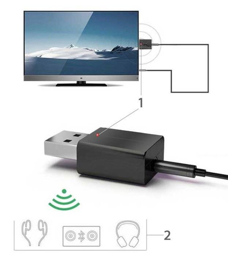 2-in-1 Audioempfänger und -sender | Bluetooth 5.0 Transmitter-Adapter 2-in-1 | AUX-03
