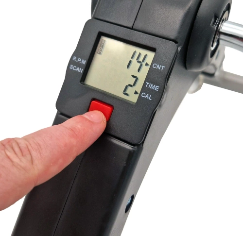 Mini-Heimtrainer mit einstellbarem Widerstand und LCD-Zähler | Faltbares Reha-Fahrrad für Arme und Beine | Rotor | DH-301