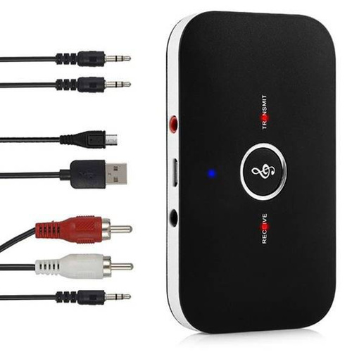 Bluetooth-Adapter 5.0 | Multifunktionsgerät 2-in-1 | Empfänger und Sender | B6-Schwarz