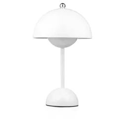 Stilvolle Tischlampe | Kabellose Nachtlichtlampe mit drei Leuchtfarben | HJA27-1-WHITE