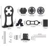 Lenkerhalterung für Fahrradcomputer und GoPro | Aluminium-Halter kompatibel mit Garmin, Bryton | MBZJ-042