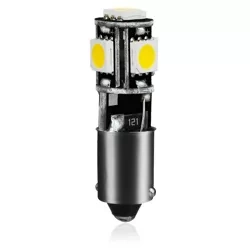WW Auto LED Birne BA9S 5 SMD 5050 CAN BUS Warmweiß