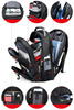 Multifunktionaler, großer Rucksack mit Laptopfach | 40l, USB- und Mini-Jack 3,5"-Anschluss, ballistisches Nylon 1680D | schwarz | BR10