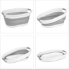 Faltbare Silikon-Waschschüssel | XJP-40L-GREY