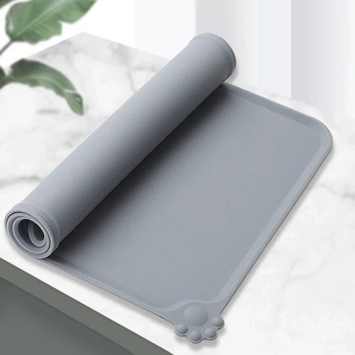 Futternapf-Unterlage | XL, wasserdichte Silikonmatte für Hunde und Katzen | MLG-5538