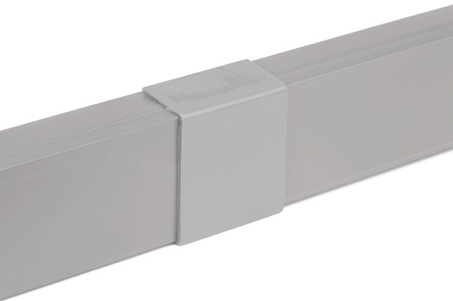Kabelkanal-Abdeckleiste für AV-Geräte, Kabelkanal, Abdeckung | Selbstklebendes Band 3M | 2 Meter, 40x20mm, grau | ZXC-20-2M