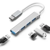USB-Hub | USB-C auf 4x USB-A Adapter, 4-in-1 Verteiler | Hub