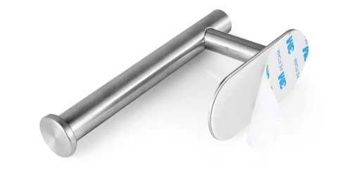 Silberner Papiergriff | Selbstklebender Toilettenpapierhalter | JZU-304-SILVER