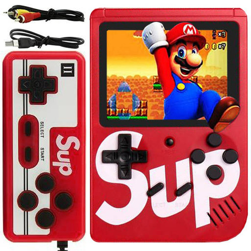 Retro-Spielkonsole | tragbar, mit Controller, 400 Spiele, 3.0 Zoll Display | RS400-Double