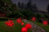 Solarblume | Solar-LED-Gartenlaterne Peonia rot | 80 cm, 600 mAh | FLD-10-RED