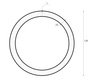 LED-Pendelleuchte 80W | rund | Aluminium | flimmerfrei | Φ120x6 | LPL-004