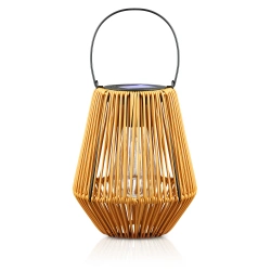 Kabellose Solarlampe | Gartenlampe mit Halterung | JX21-Bambus