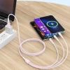 USB-Kabel mit drei Ladeanschlüssen | B2-3in1-pink